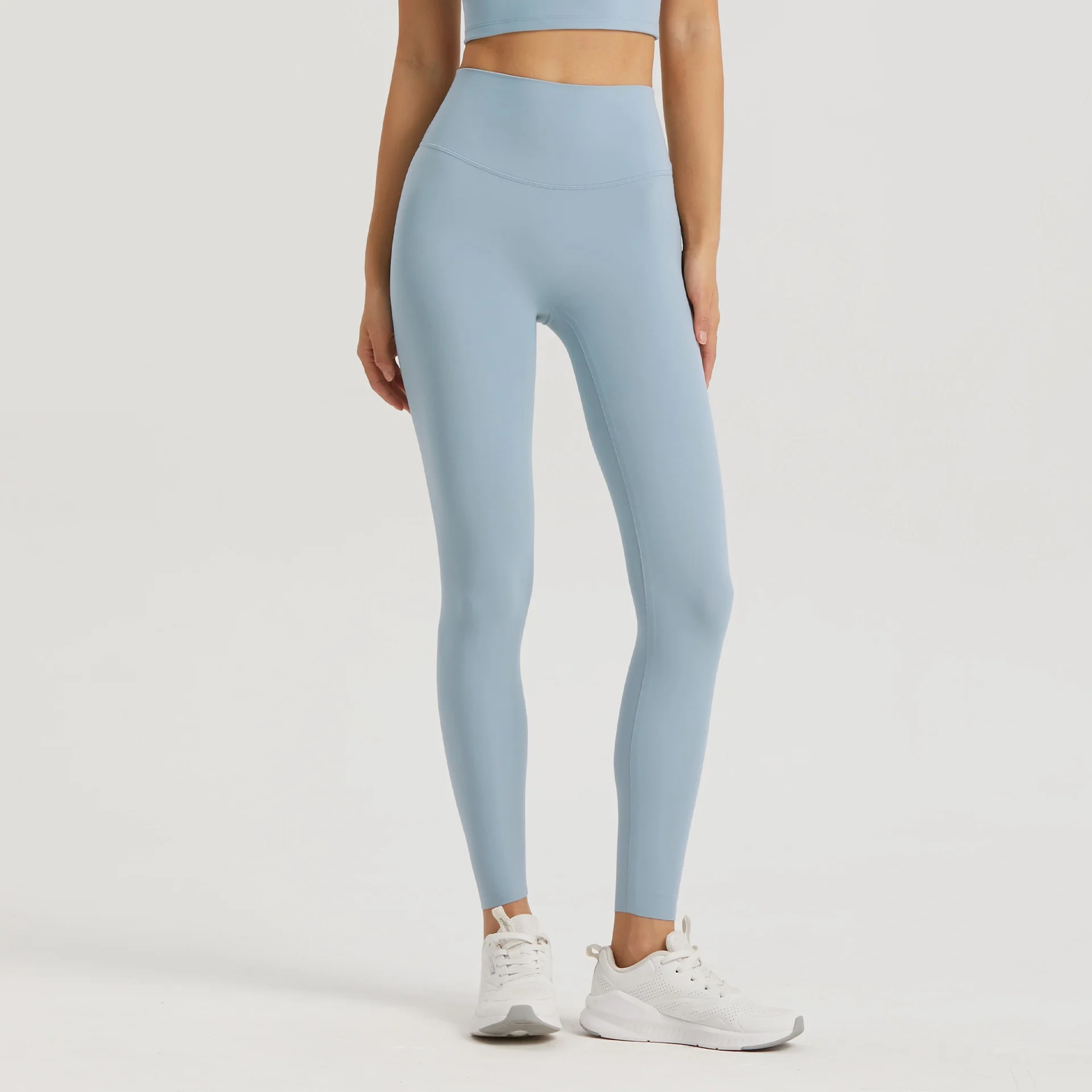 Nowy Top kobiety joga legginsy Sexy wysokiej talii brzucha sportowe spodnie Gym Solid Color dozowanie spodnie do fitnessu bez szwu oddychające