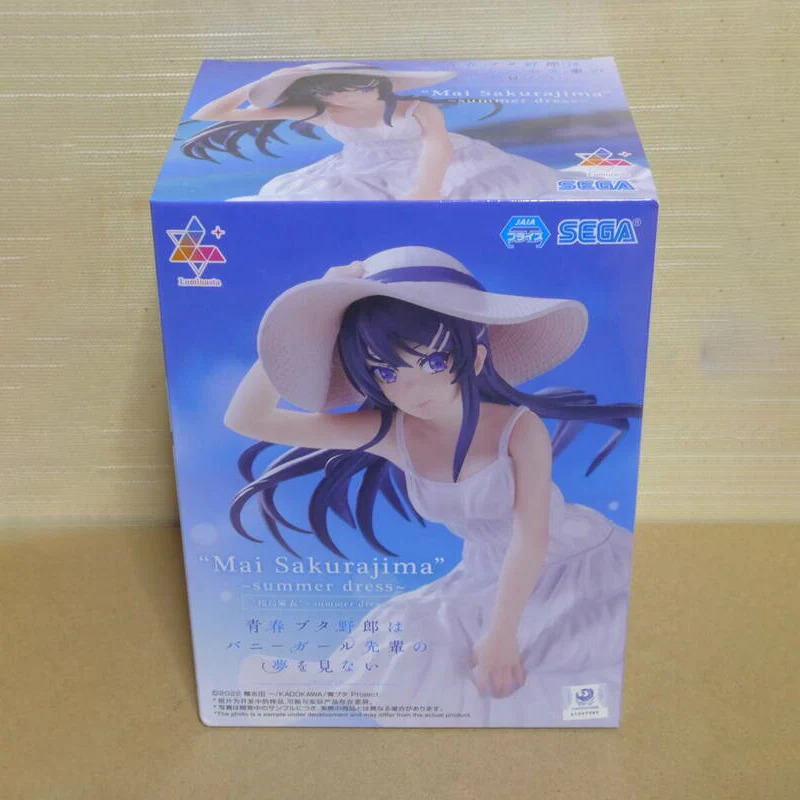 In Stock SEGA Luminasta Rascal Does Not Dream Of Bunny Girl Senpai Sakurajima Mai ~Summer Dress~ PVC Anime Figure Model Toy