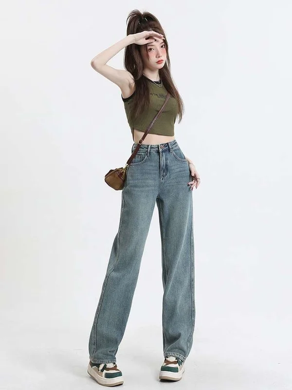 

Женские джинсы-кюлоты с высокой талией из искусственной кожи, прямые, узкие и широкие, с эффектом стрейч, весна-лето