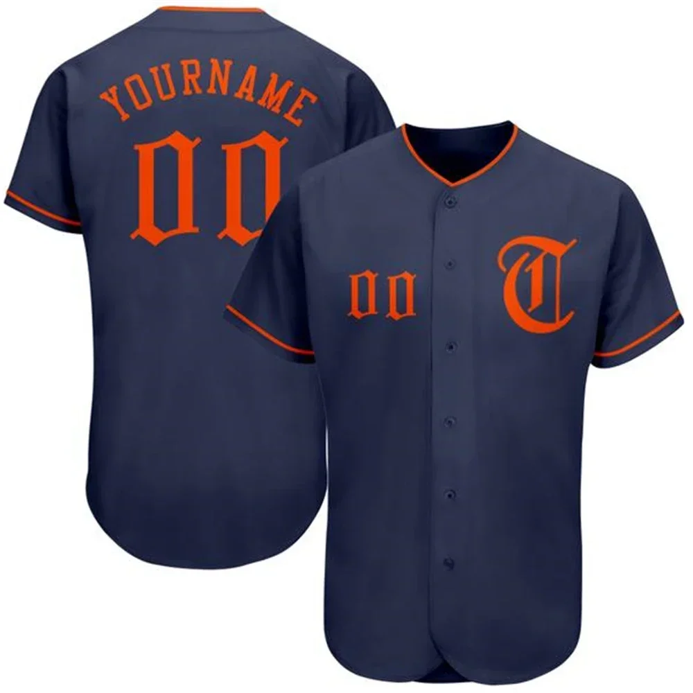 Camisa de beisebol personalizada malha macia respirável uniforme de softball qualquer cor nome da equipe e número impresso para homem/criança tamanho grande ao ar livre