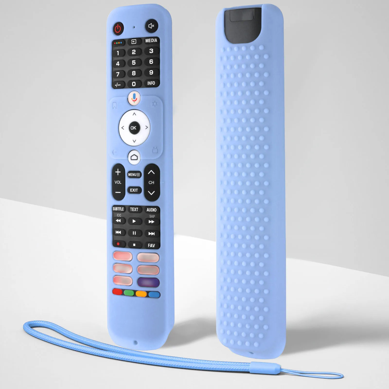 Haier Smart TV Control remoto HTR-U32 Funda protectora de silicona de cubierta completa antideslizante y a prueba de golpes