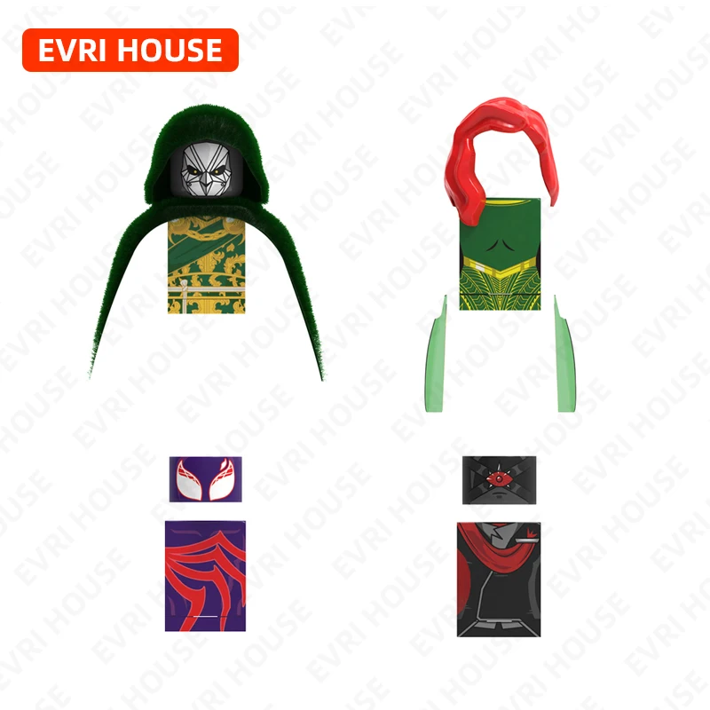 Comic Mini Action Figures Building Block Doll Bricks Assembly Assembly Toys for Children HG01-04
