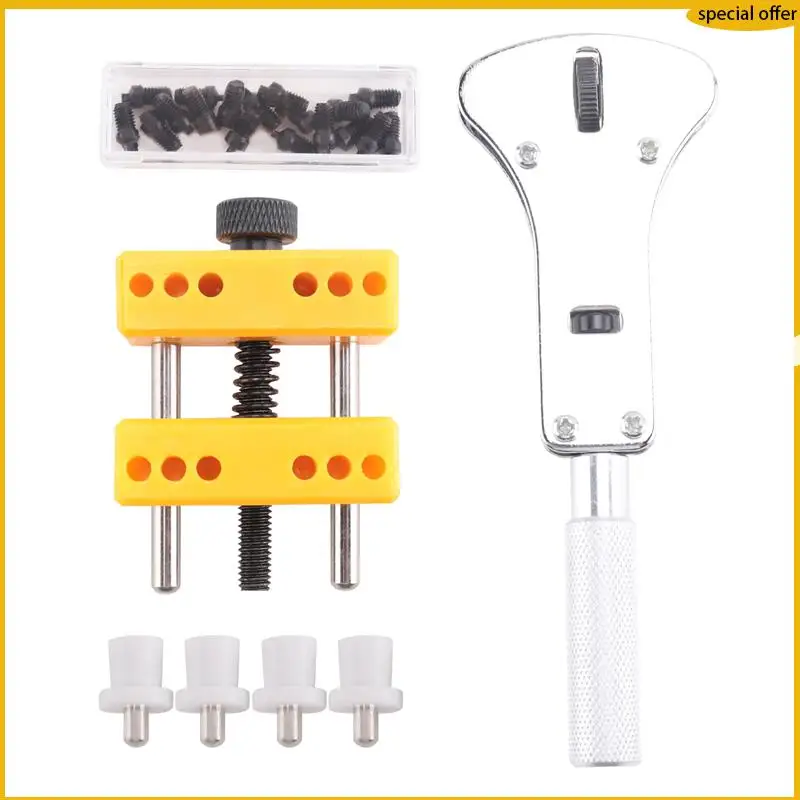 A50I Suporte de remoção de caixa de relógio ajustável Conjunto de capa aberta de três garras Kit de reparo de relógio