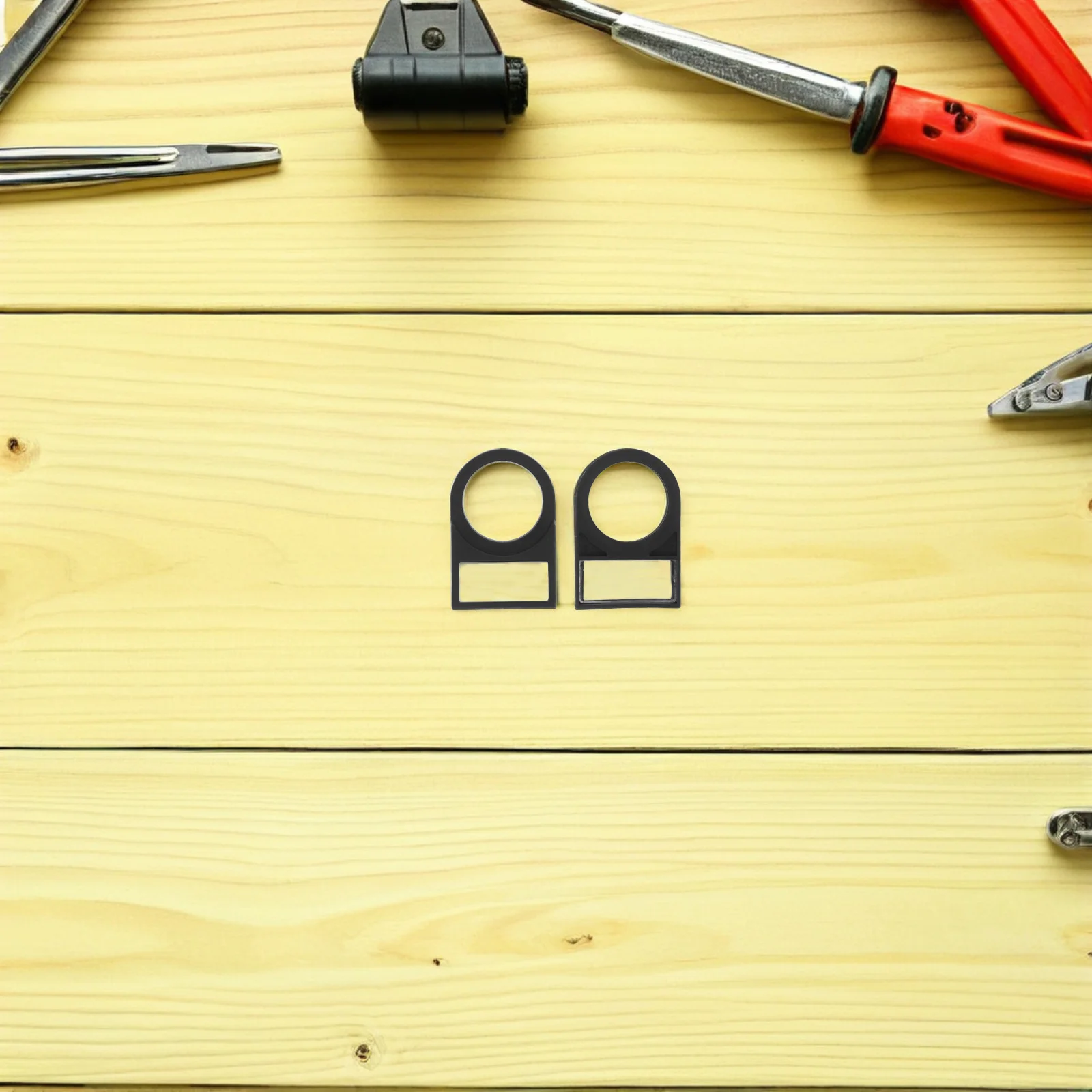 100pcs Electrical Signage Accessories Plastic Switch Notice Board For Signal Light Button Backlight Label Box Black