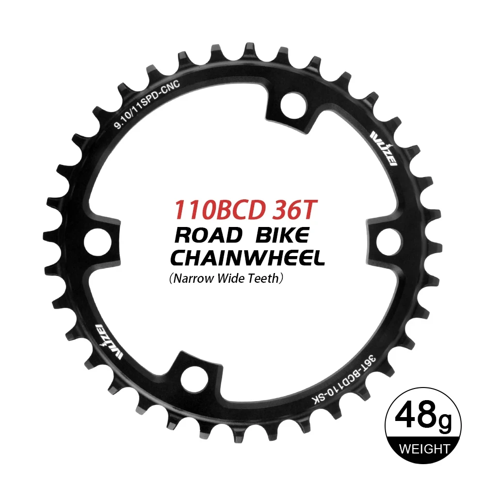 Road Bike 110BCD 4 Bolts Chainwheel Narrow Wide Stars Positive and negative tooth sprocket　for Shimano R7000/5800/R3000/RX810