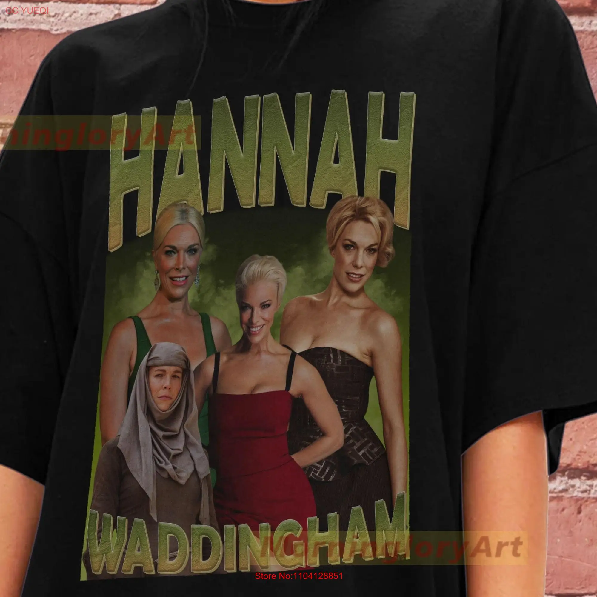 Hannah Waddingham T Shirt SweaT Sweater Cotton Clothing long or short sleeves