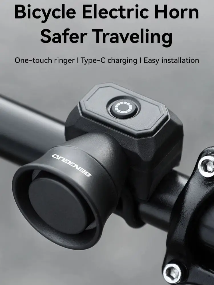 AliExpress OFFBONDAGE Bicycle Electric Bell MTB Mountain Bike Bell 120dB USB Charging Super Loud Bell Cycling Warning Safety Ring Waterproof Alarm