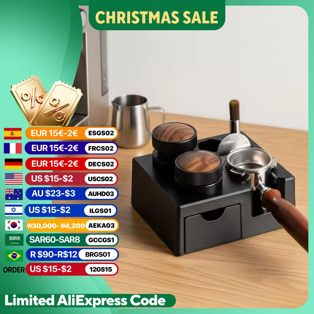 51/53/58 мм портафильтры для кофе, коврик, подставка из АБС-пластика, коврик для тампера для эспрессо, держатель распределителя, инструменты для кафе, аксессуары для бариста