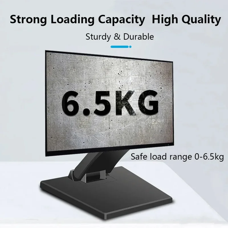 Folding VESA Metal Monitor Bracket,14-24 Inch Desktop Screen Mount, Display Support for PC Monitor,Small TV Home Office