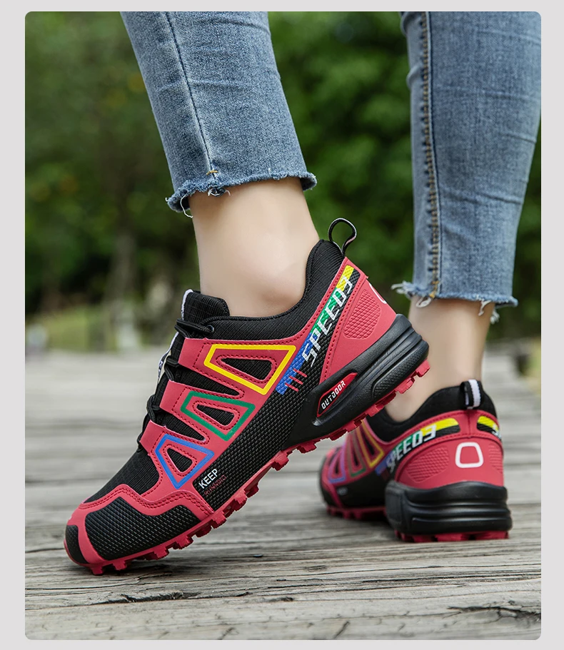 Wasserdichte Wanderstiefel für Herren und Damen, rutschfeste, atmungsaktive, leichte und langlebige Gummisohlen, geeignet für den Außenbereich – Detail 38
