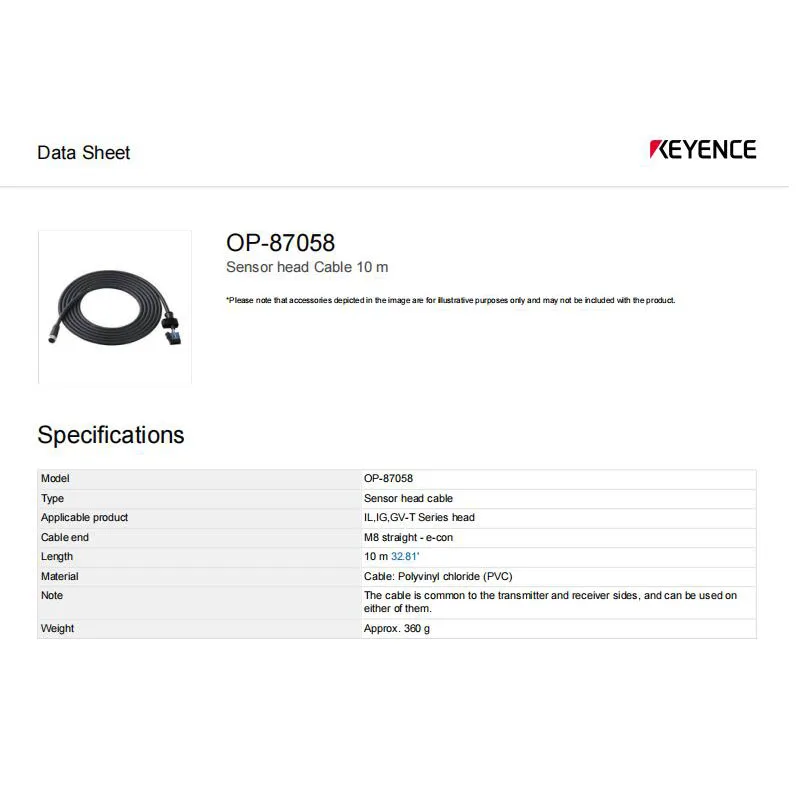 OP-87058 KEYENCE 센서 헤드가 케이블 100% 정품, 창고 주식 연결, 신제품
