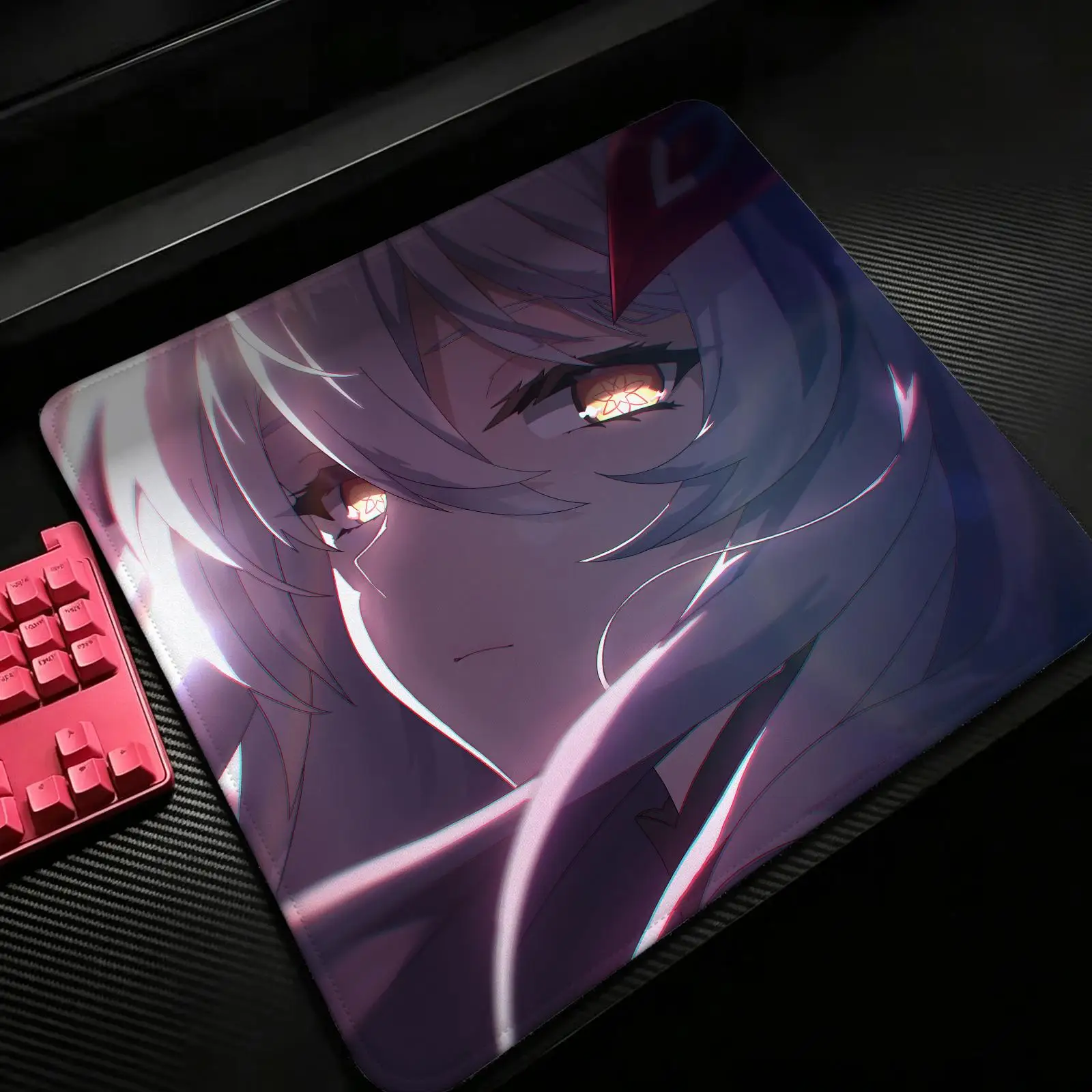 Compact Gaming Mat,Genshin Impact Ronova Reinforced Stitched Edge,Portable Non‑Slip Pad for Laptop Office & E‑Sports Game Play