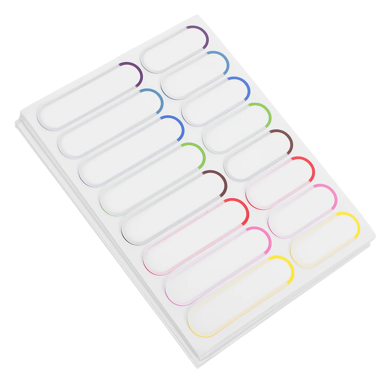 20 ورقة ملصقات أسماء ذاتية اللصق مقاومة للماء للوازم المدرسية وزجاجات الرعاية النهارية وآمنة للكتابة في غسالة الأطباق
