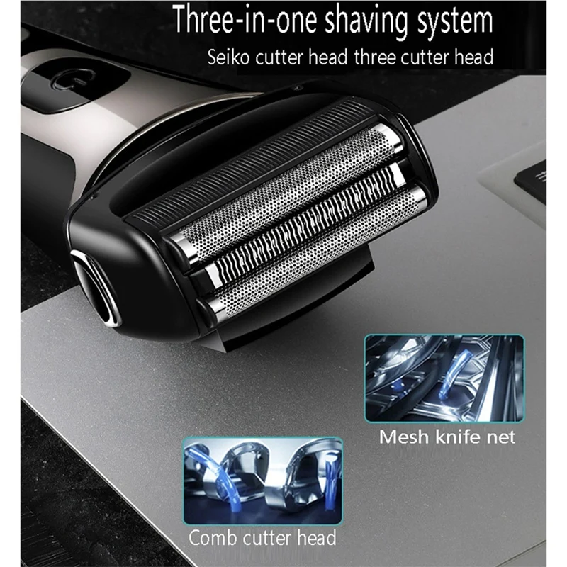 حار! ماكينة حلاقة ترددية USB شحن آلة قطع الشعر الرجال أداة تهذيب اللحية