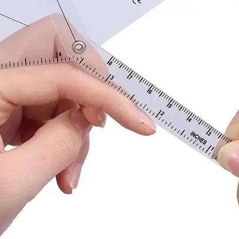 

1PCS PVC Medical Finger Goniometer Plastic Protractor 180 Degree Angle Ruler Finger Ruler Professional Measure Tool