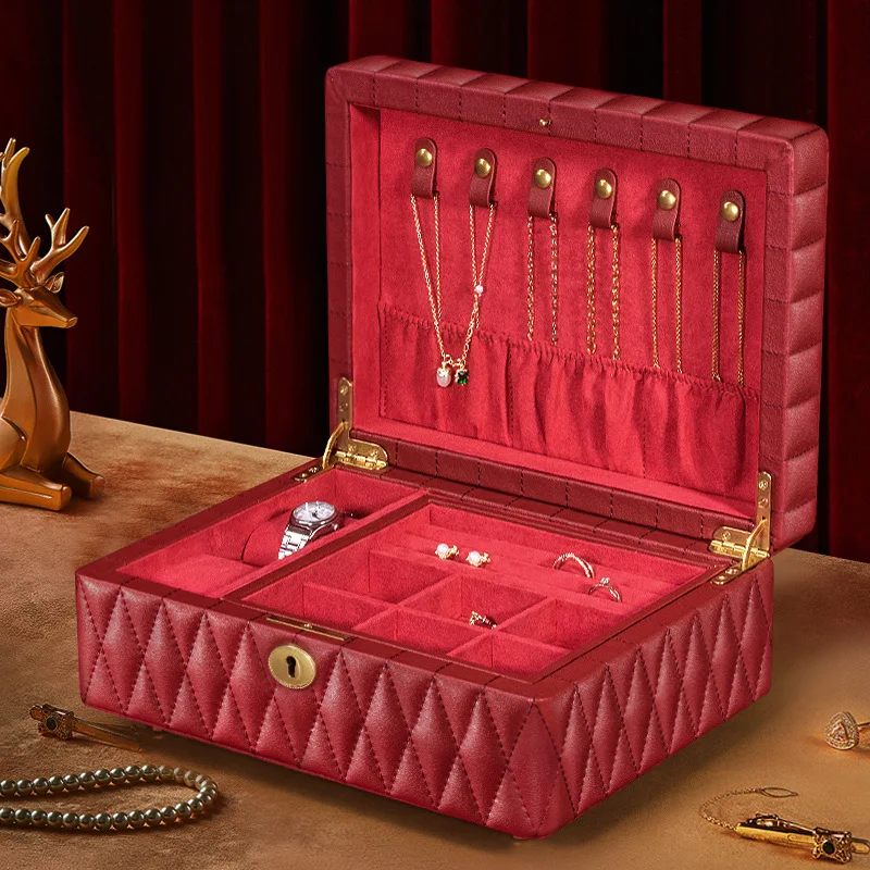 2025 high-value leather jewelry storage, wedding supplies, birthday gifts, and souvenirs are the first choice