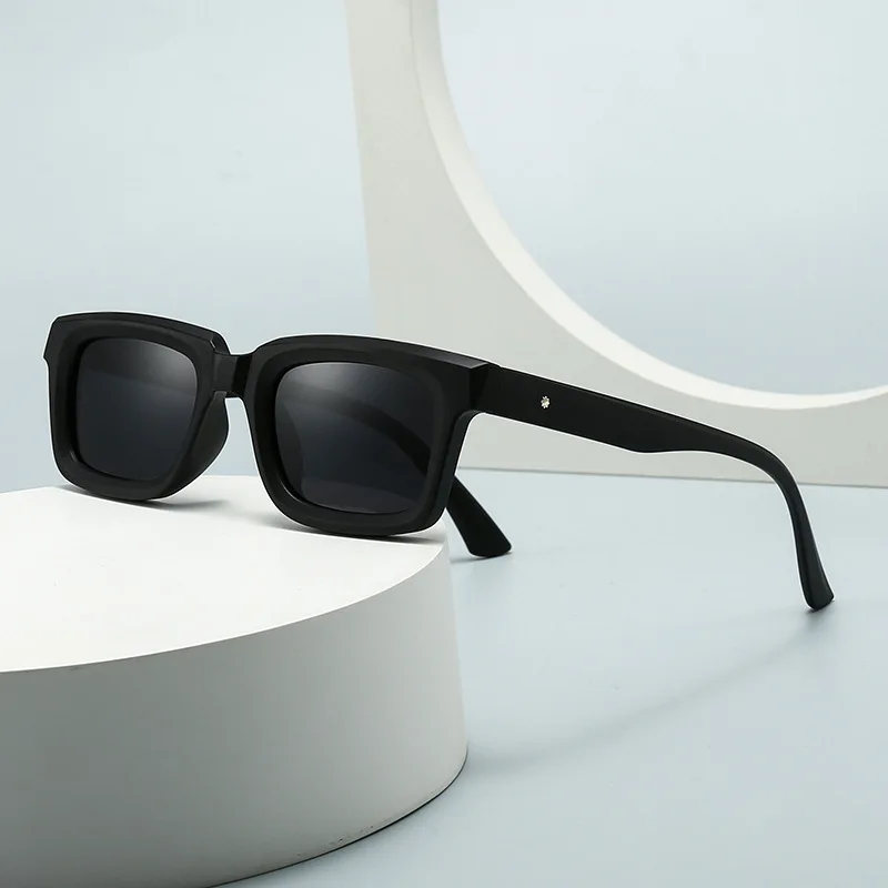 JNPCXI New Square Sunglasses Women Fashion Candy Color Blue Shades UV400 Retro Rivets Men Sun Glasses