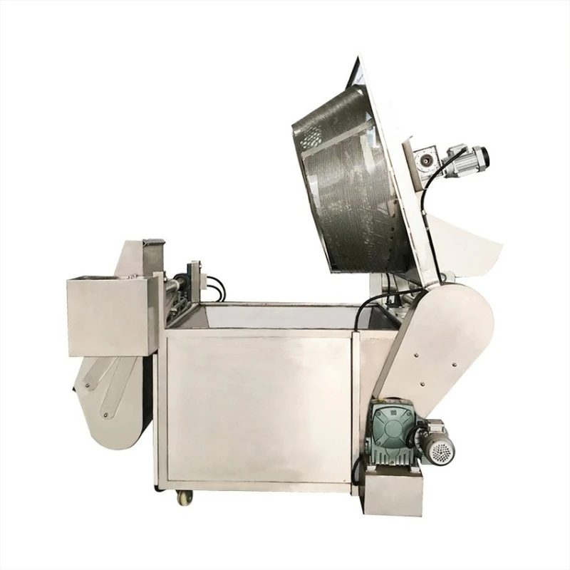 

Wrapped peanut automatic fryer, frying equipment, wrapped peanut flip stirring frying machine