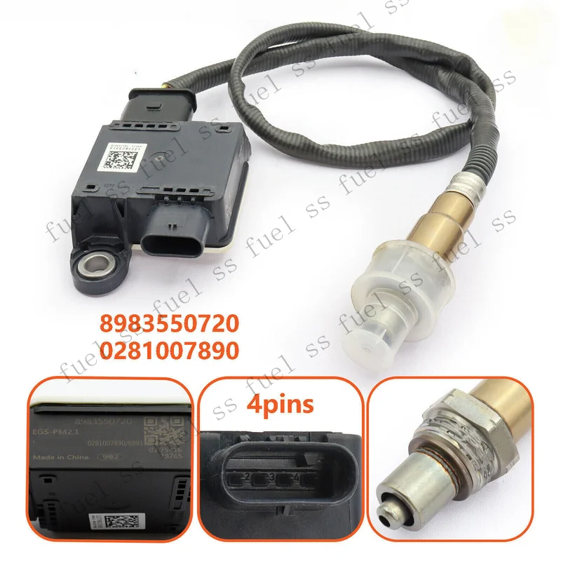 S+ New 8983550720 0281007890 For 2015-2022 Isuzu D-MAX Particulate Matter Sensor/