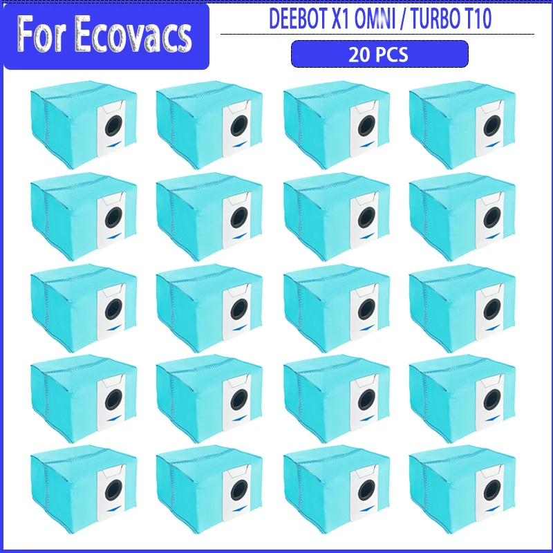 Dust Bag For ECOVACS DEEBOT X1 OMNI/TURBO T10 TURBO Robot Vacuum Cleaner High Capacity Dust Bags Disposable Dust Bin Parts