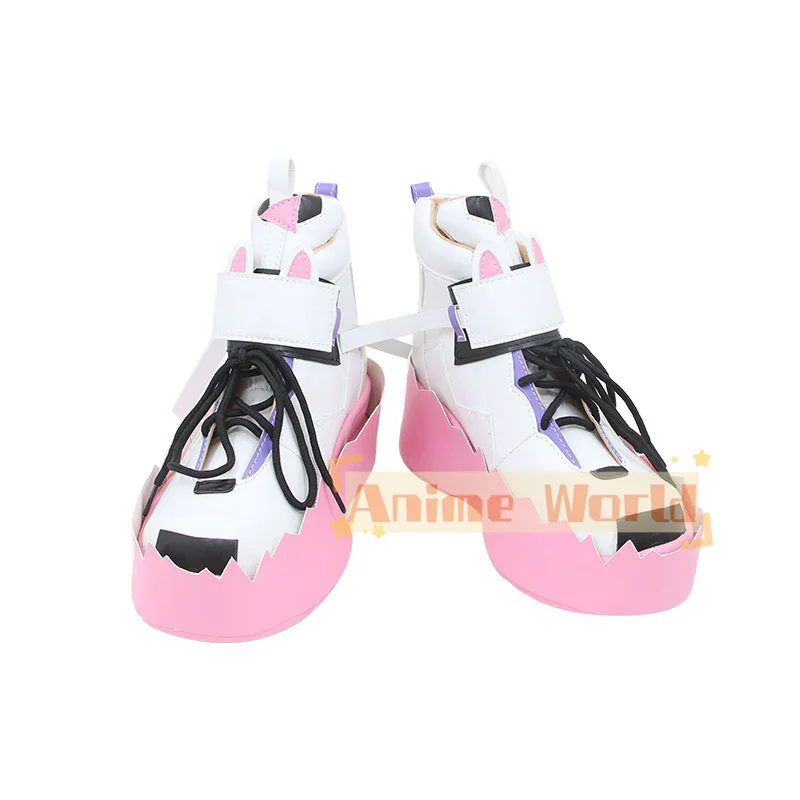Hololive-Virtual YouTuber Cosplay Sapatos, Botas de Carnaval de Halloween, Custom Made, Advent-en, Mococo Abyssgard
