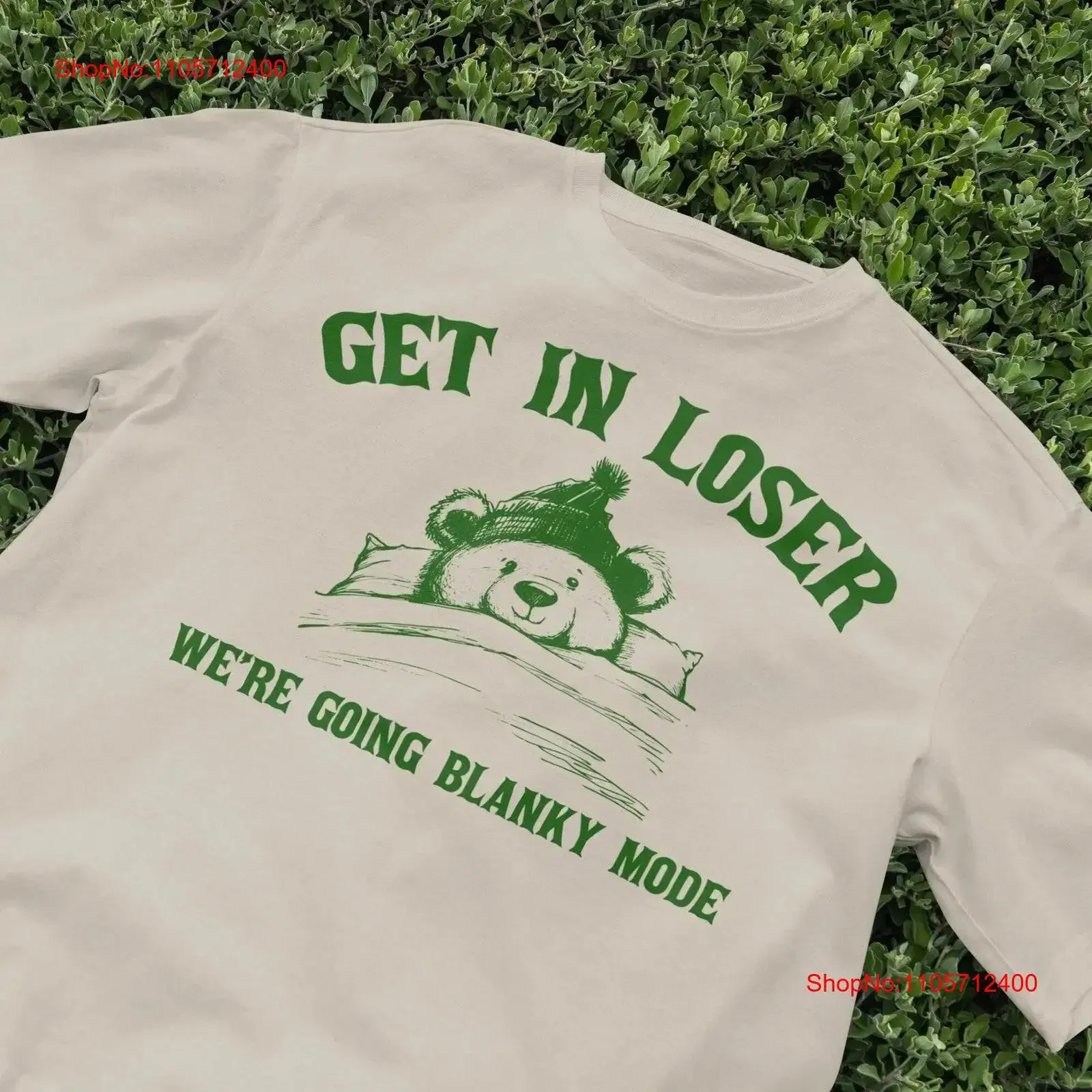 Going Blanky Mode T Shirt Cute Winter Bear Cozy Top Funny Sleepwear Warm Blanket Retro 90s vintage Washed homme fashion graphic