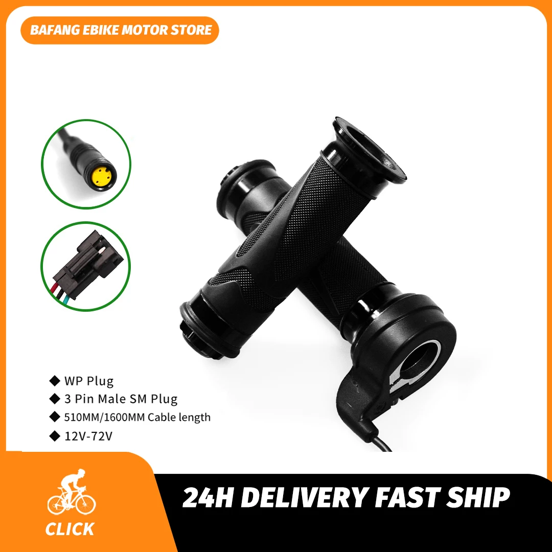 

BAFANG Electric Bike Scooter Twist Throttle Speed Control Handle Thumb Throttle 24V/36V/48V/60V/72V Electric Bicycle Accessories