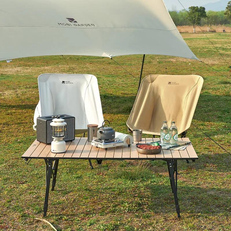 

Outdoor Moon Chair Aluminum Alloy Folding Stool Camping Portable Ultra-light Backrest Recliner Comfortable Lightweight Moon Squa