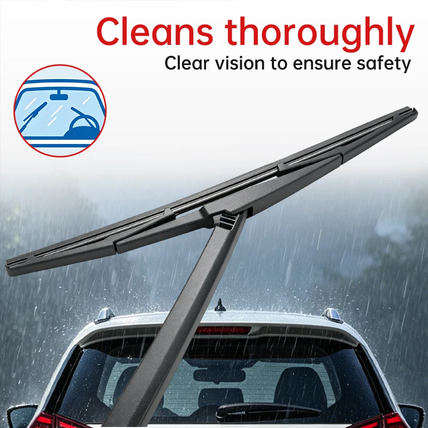 Rear Wiper Back Arm Blade Set For Mazda 3 Hatchback 12