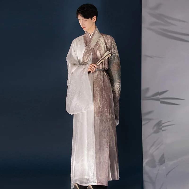 

Original Ming Style Hanfu Dress For Men Women Ancient Clothes Traditional Chinese Clothes Hanfu Performance Stage Wear DQL8926