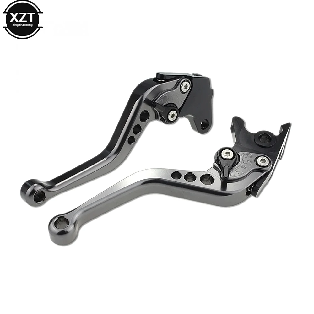 Universal 2 Pcs CNC Alloy Motorcycle Brake Handle Adjustable Size Moto Motorbike Modification Clutch Drum Brake Lever Handle Hot
