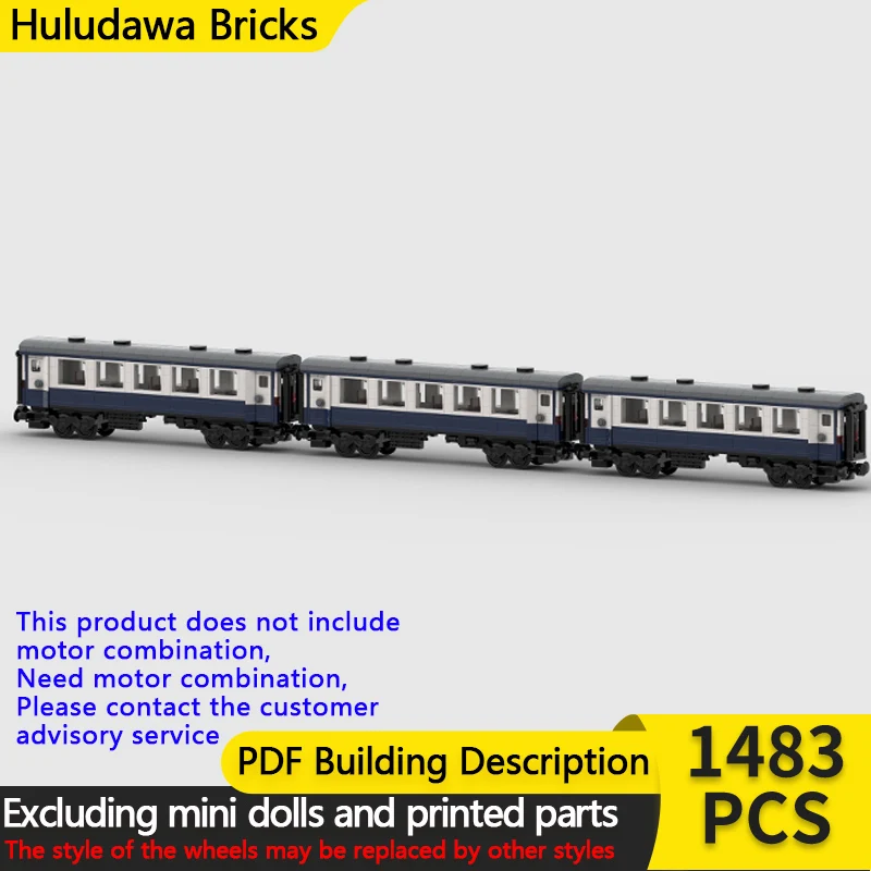 

Конструктор City Car Model MOC: Железнодорожный Вагон (Белый/Синий), Модульная Технология, Подарки для Детей на Праздники, Набор для Сборки Игрушек