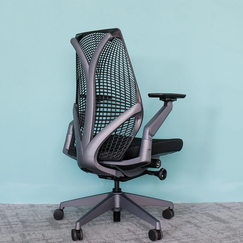 Muebles de oficina en casa modernos de lujo, reposabrazos 3D, silla giratoria de malla ergonómica ejecutiva CEO