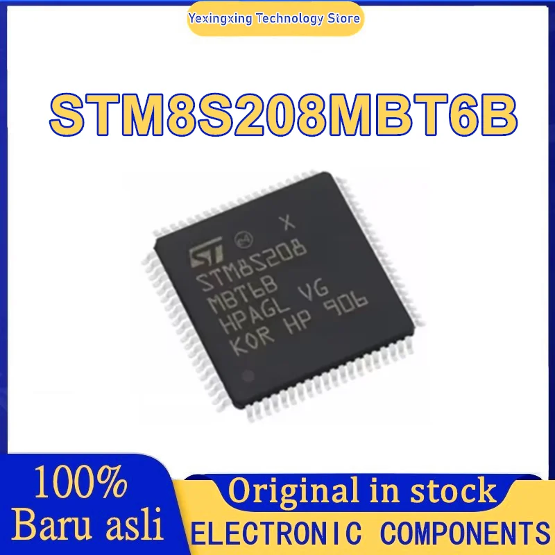 5PCS STM8S208MBT6B STM8S208MBT6 STM8S208MB STM8S208M STM8S208 STM8S STM8 STM IC MCU Chip LQFP-80 auf Lager 100% Neue Herkunft