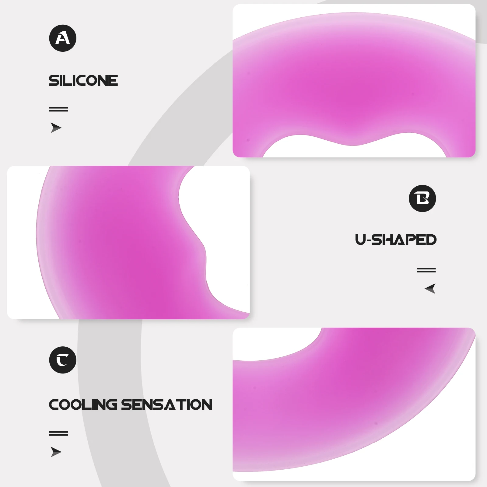 

Silicone Beauty Spa Accessories for Salon Face Pillows Sleeping down Shaped Neck Travel Supplies