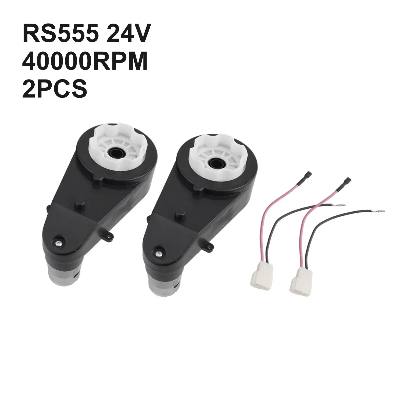 2PCS RS555 Electric Motor Gearbox Replacement 24V Kids Car Toy 40000RPM Motor Gear Box Electric Gearbox DC Motor