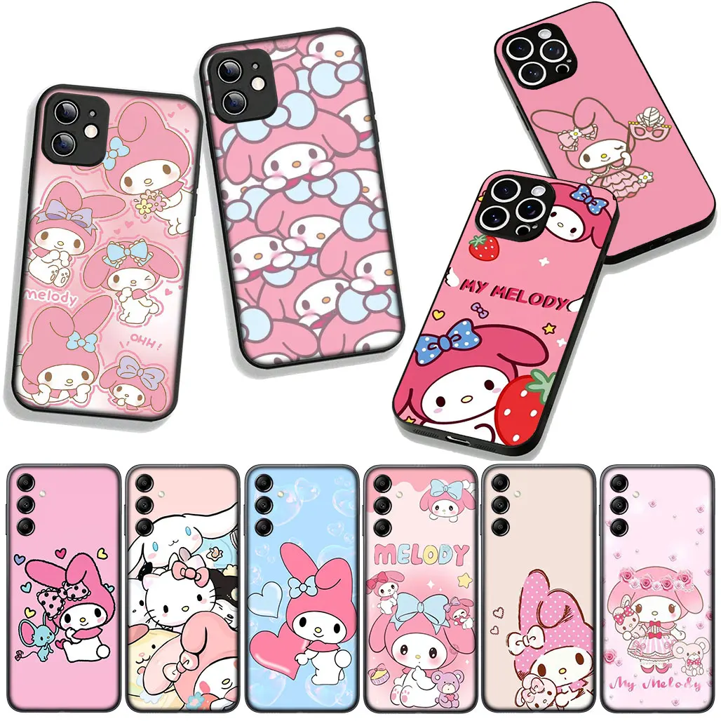 Чехол для телефона «My Melody» с рисунком «My Melody» для Apple iPhone 17 16 11 Pro XS Max SE2 XR 6 7 8 Plus 16E SE 2020 Air Soft Cover
