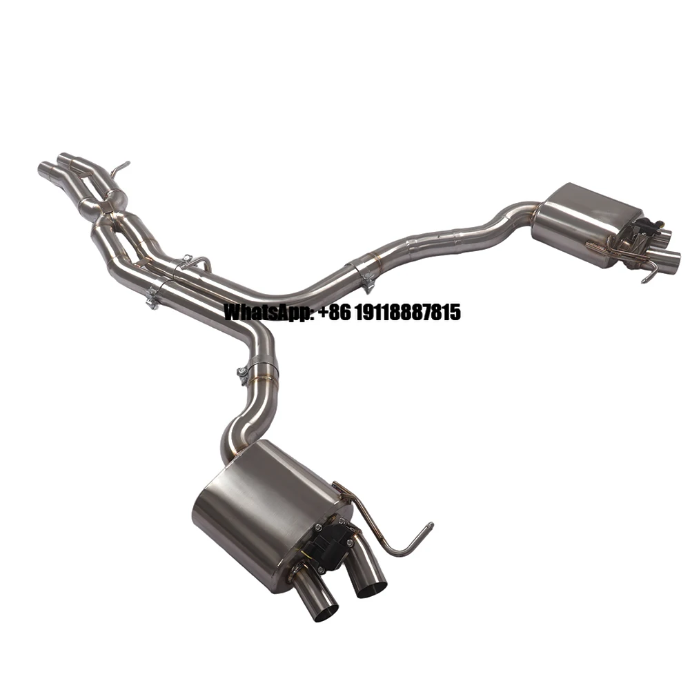 

Suitable for Audi A8 A8L D4 with Electronic Valve Exhaust System Modified Ss cat Back Performance Exhaust