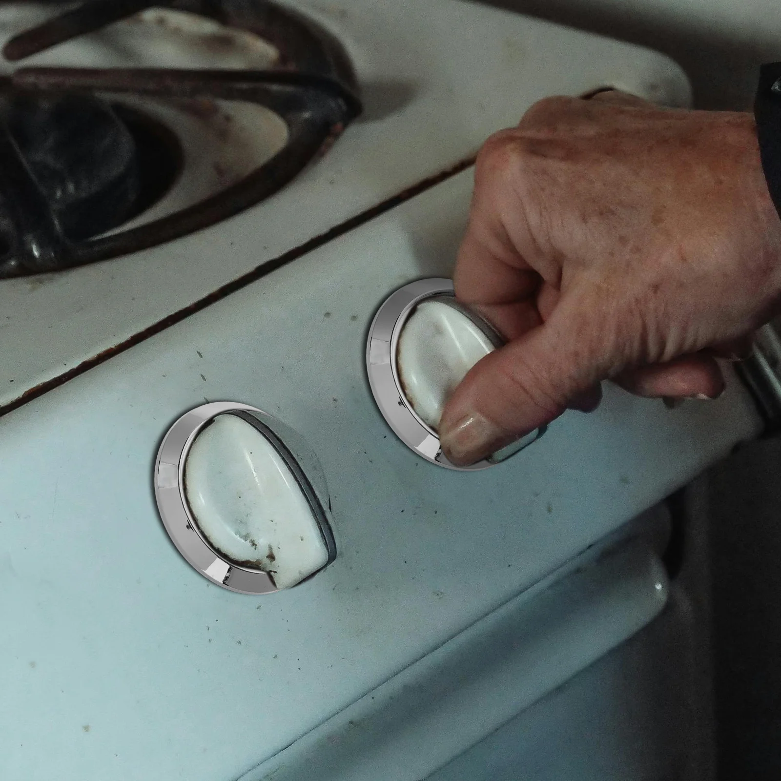 

2Pcs Replacement Bbq Stove Knob Base Plastic ABS Glossy Finish Gas Cooktop Control Dial for Outdoor Griddle Grills Flame