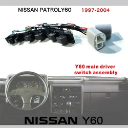 LHD Window Switch Assembly For Nissan Patrol Y60 Window Lever Switch Assembly Patrol Y60 Door Switch Accessories