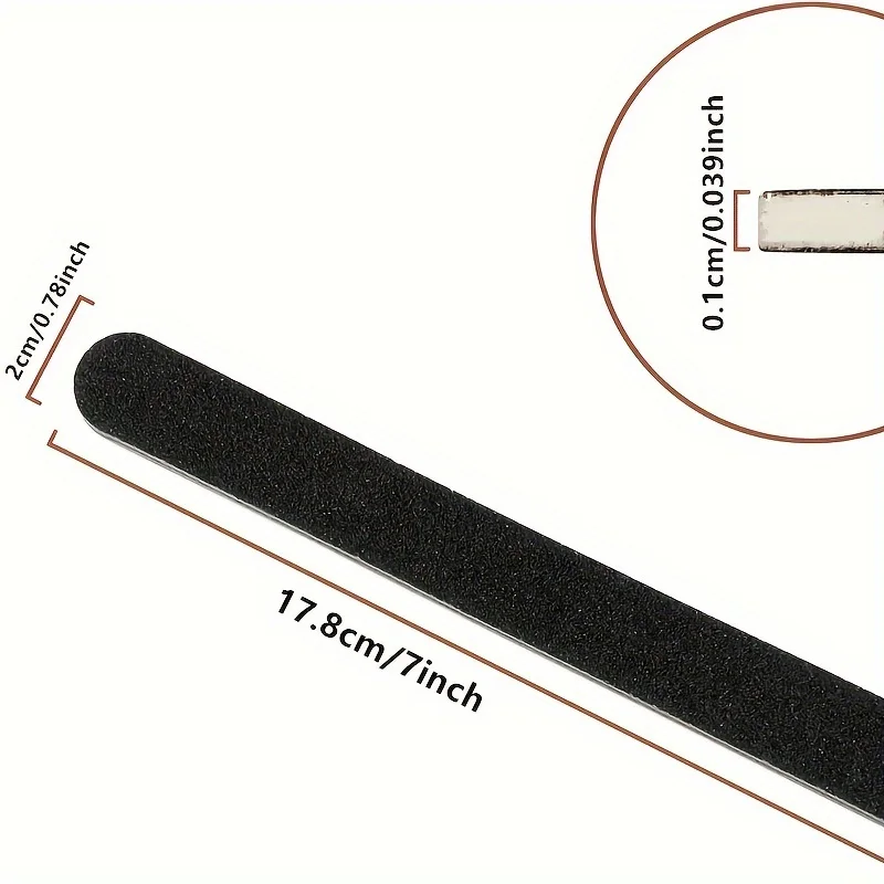 

10pcs Double-Sided 100/180 Grit Black Nail FilesManicure & Pedicure Tools Smooth & Buffing Buffers for Perfect Nail Care