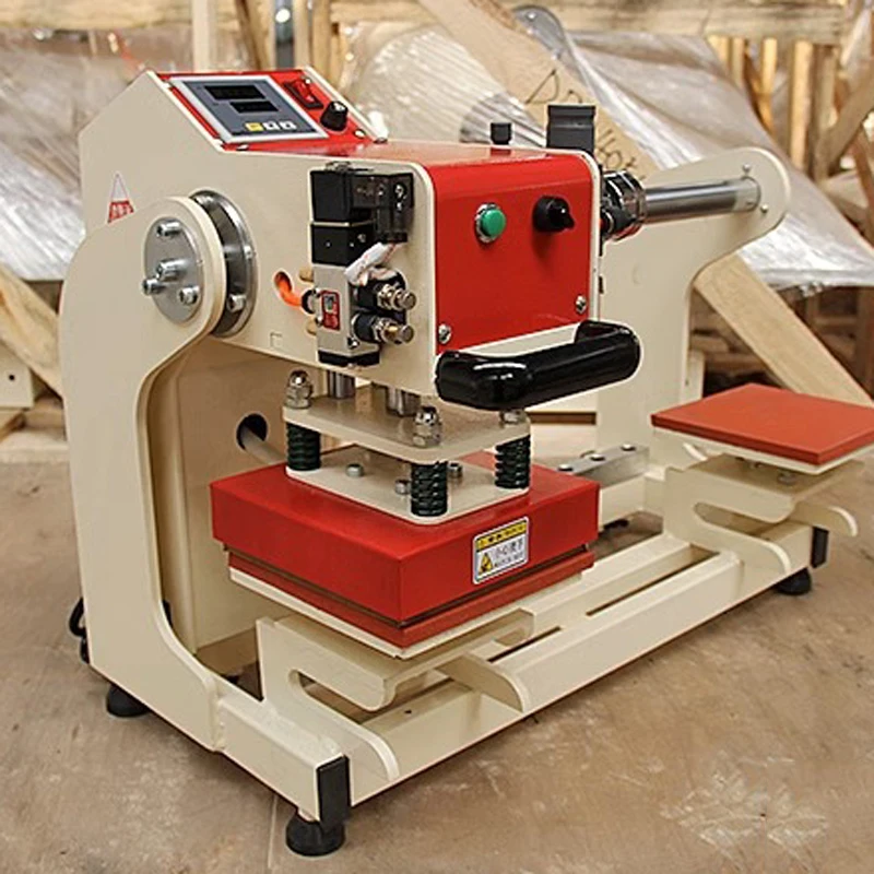 DIY T-Shirt Printer Phone CaseDouble-position Sublimation Label Heat Press Machine Pneumatic Automatic Hot Stamping Machine