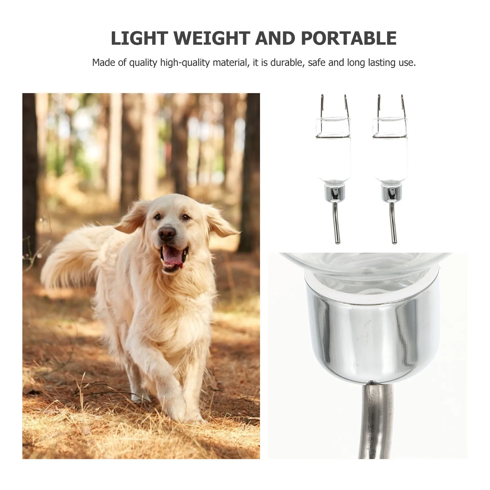 

2 Pcs Drinking Bottle Dog Water Dispenser Feeder for Cats Pet Hanging Automatic