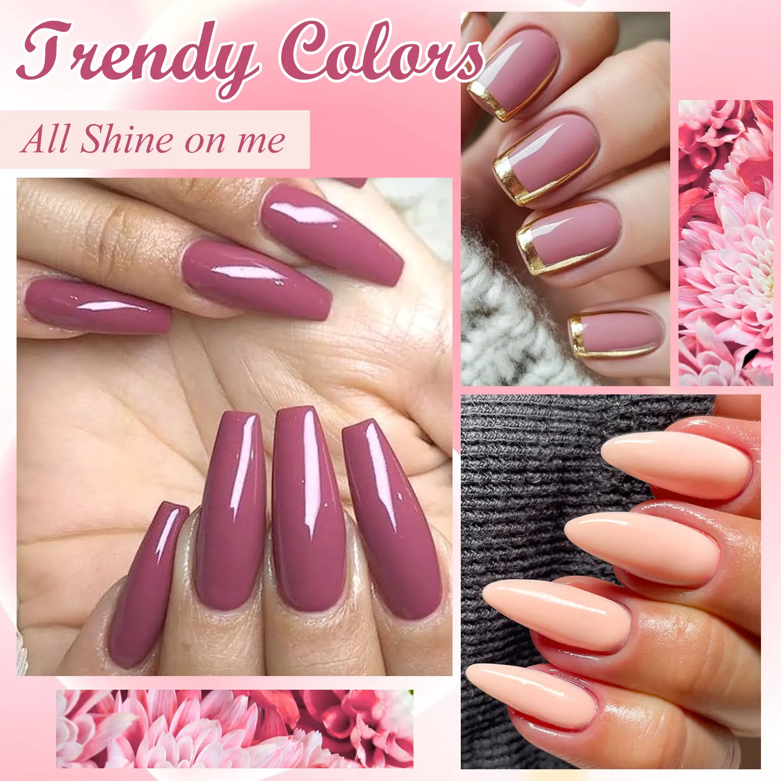 12 stks 1-staps Gel Nagellak Set Met Doos 3 IN 1 Nail Art Losweken LED UV Gel Nagellakken Geen Basis Toplaag nodig Nagelbenodigdheden