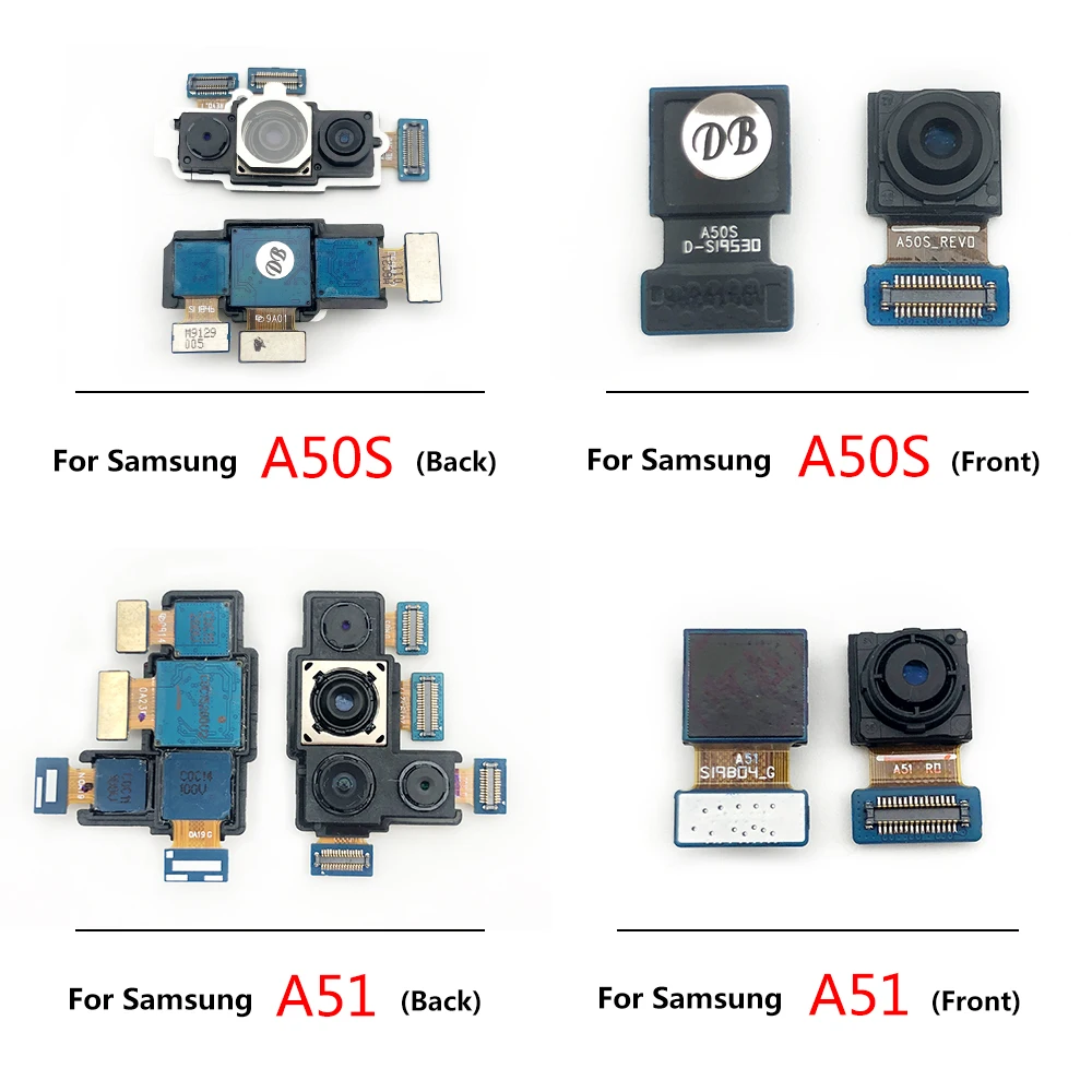 New Rear Big Back Camera Flex Cable Main Camera Module Front Camera For Samsung A11 A21S A31 A41 A71 A10s A20s A50s A51