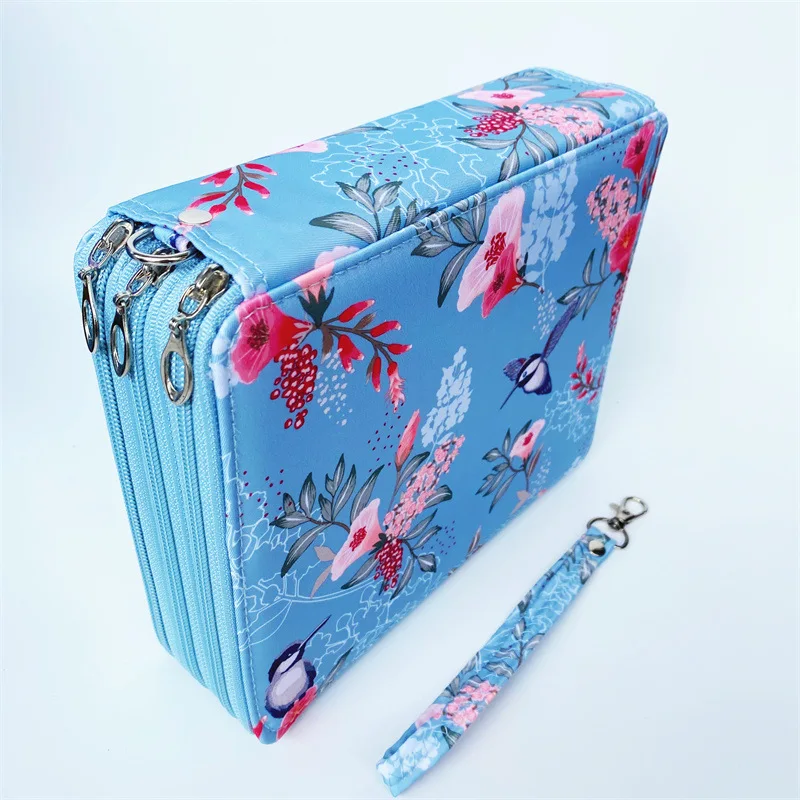 Imagem -02 - Grande Capacidade Pencil Case Material Escolar Estética Pen Bolsa Compartimento Papelaria Art Box Organizer 120 Slots 200 Slots