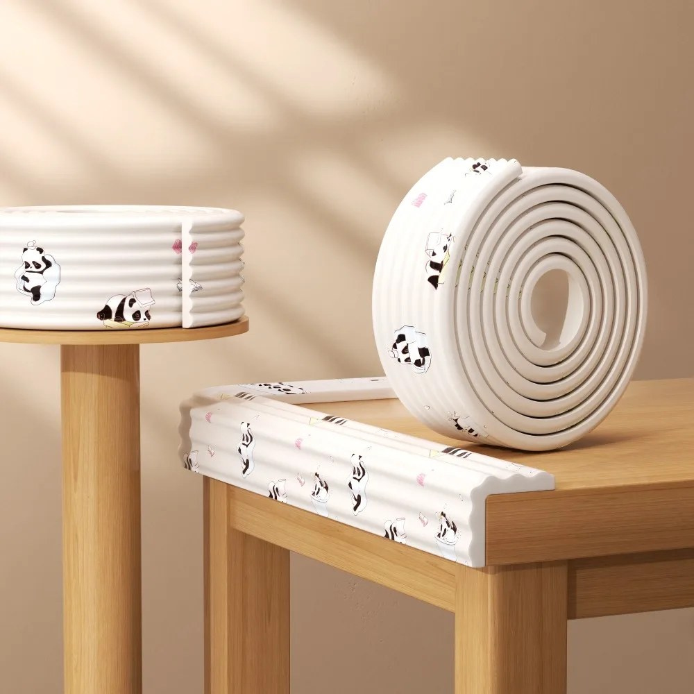 

Practical 2m Desk Edge Guard Strip Baby Safety Soft Wall Corner Protector Thickend Cartoon Pattern Foam Bumper Children
