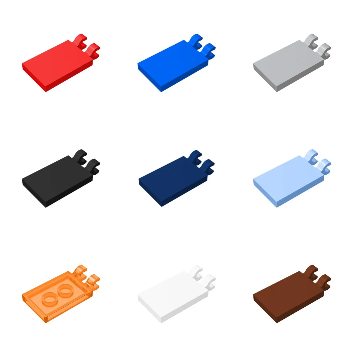 

100pcs Puzzle Particle 30350 Modified 2x3 With Clips Building Blocks Plate Board Tile Bricks Toys Children Gifts Dropshipping