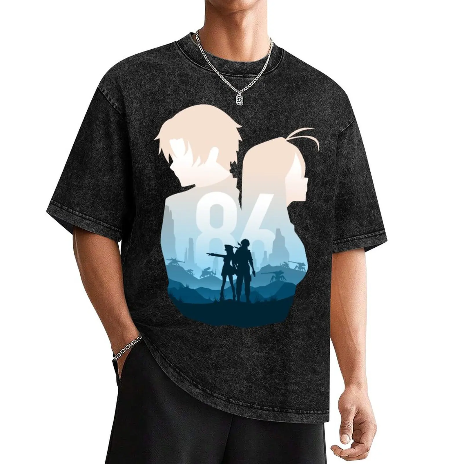 

Eighty Six Landscape T-Shirt tees anime summer top shirts graphic outfits for men