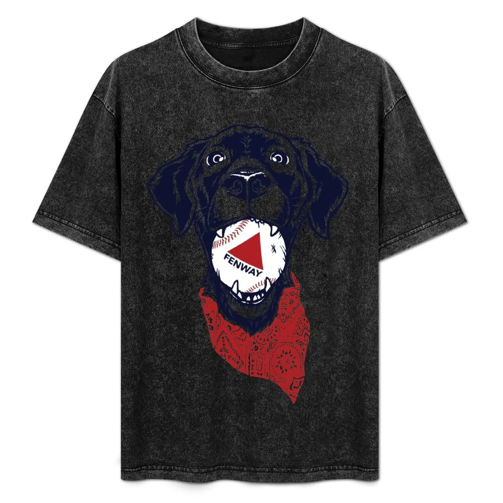 Футболка Fenway с бейсбольной собакой, мужские футболки большого размера для мальчиков с животным принтом, подарки для парня, мужская футболка 100, ℅   хлопок
